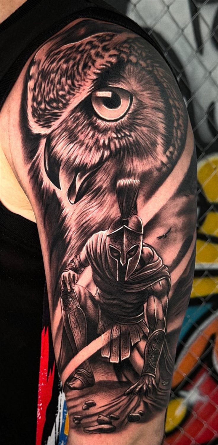 Tatuaje de realismo en blanco y negro por Adrián en Twin Bros Tattoo